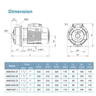 AMSm70/0.55 220V SIURBLYS